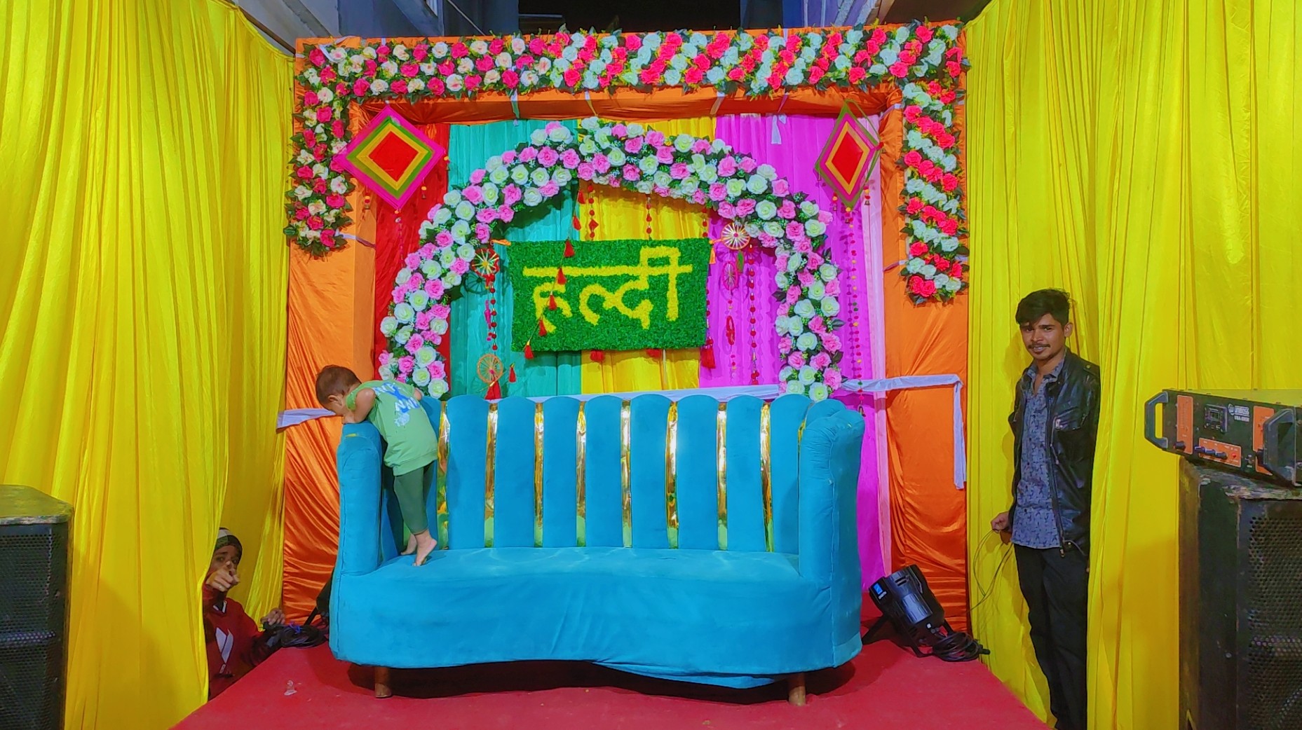 Haldi function décor