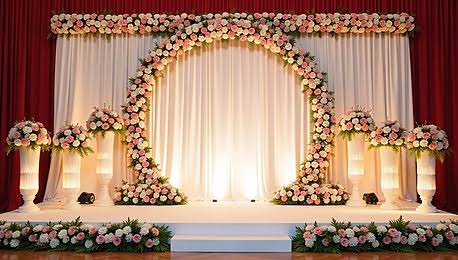 Stage setup by Ashrafi Tent House